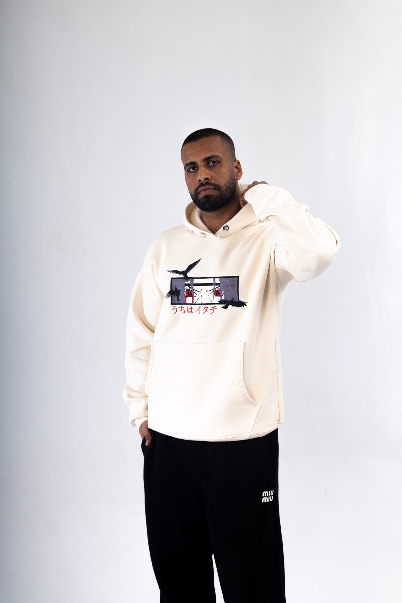 Madara Uchiha Embroidered Hoodie