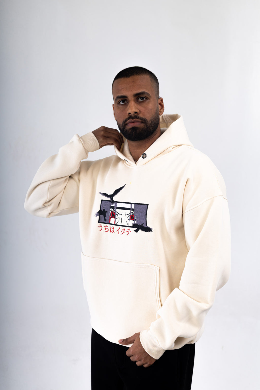 Madara Uchiha Embroidered Hoodie