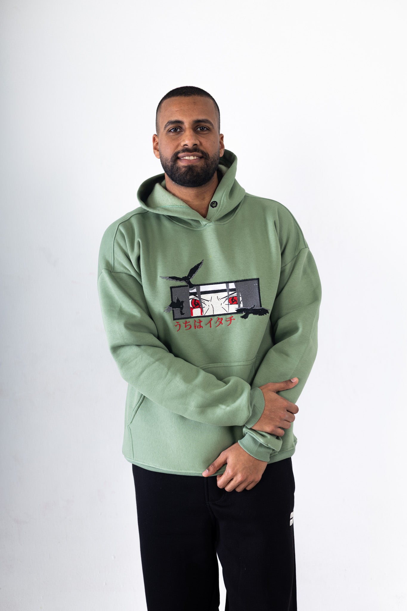 Madara Uchiha Embroidered Hoodie