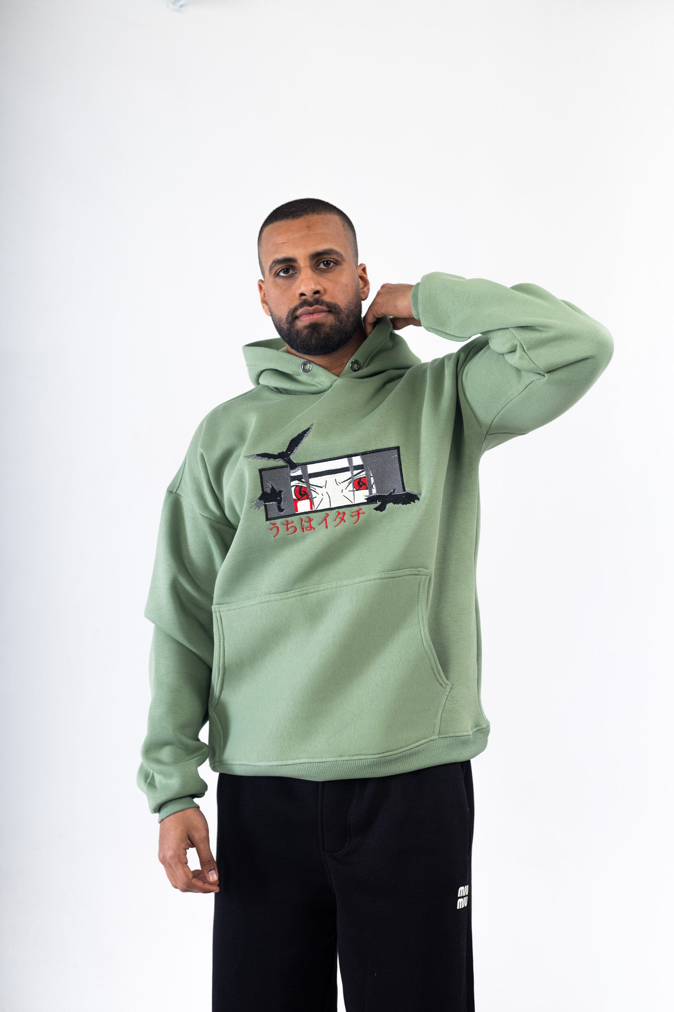 Madara Uchiha Embroidered Hoodie