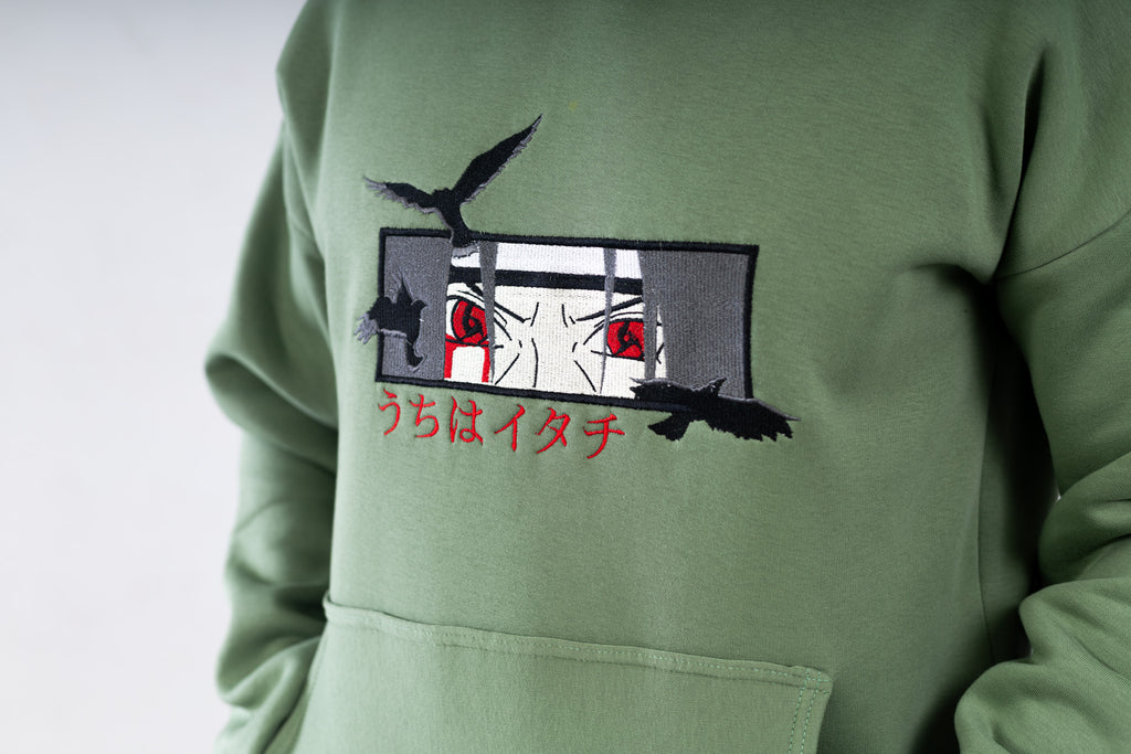 Madara Uchiha Embroidered Hoodie