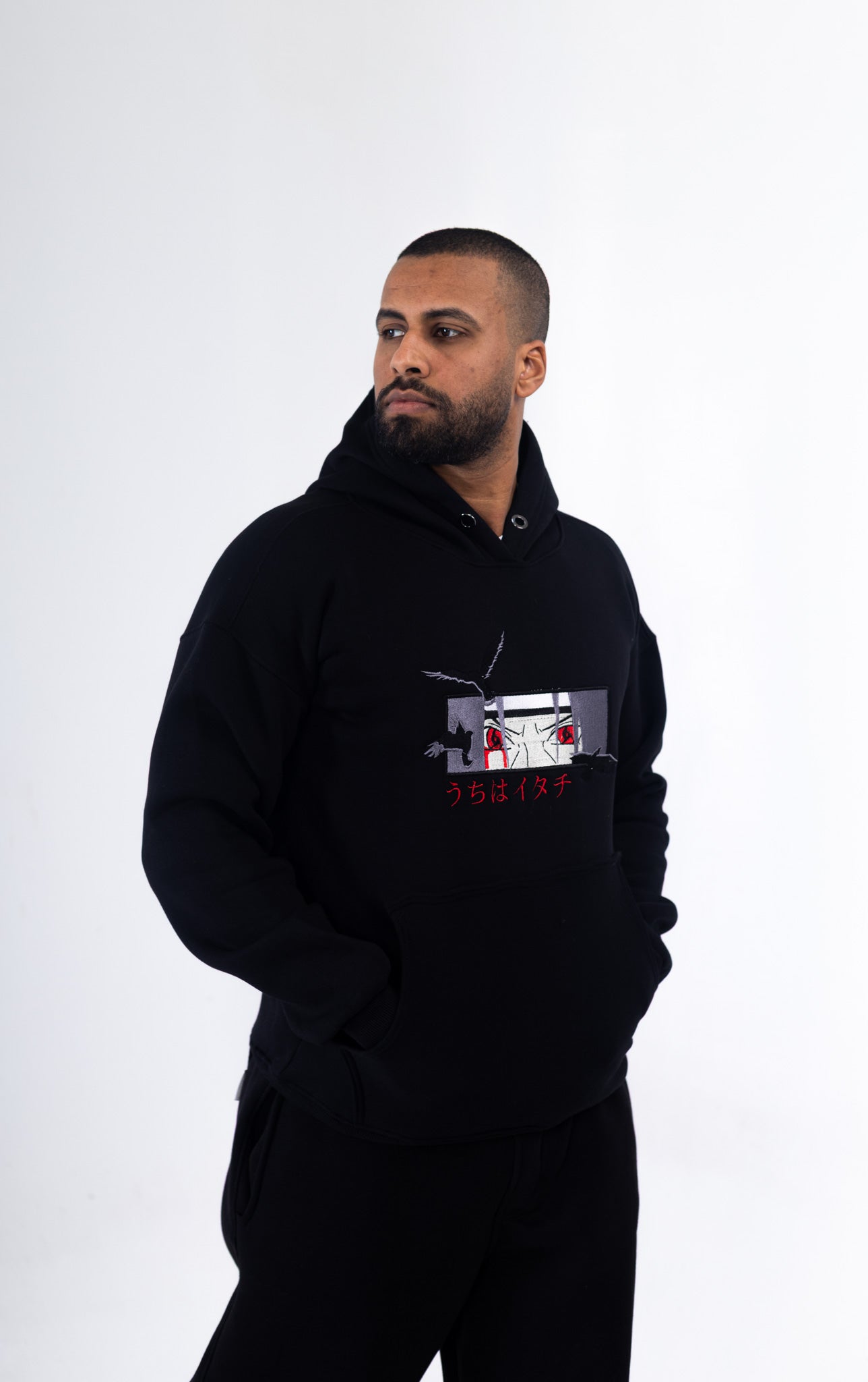 Madara Uchiha Embroidered Hoodie