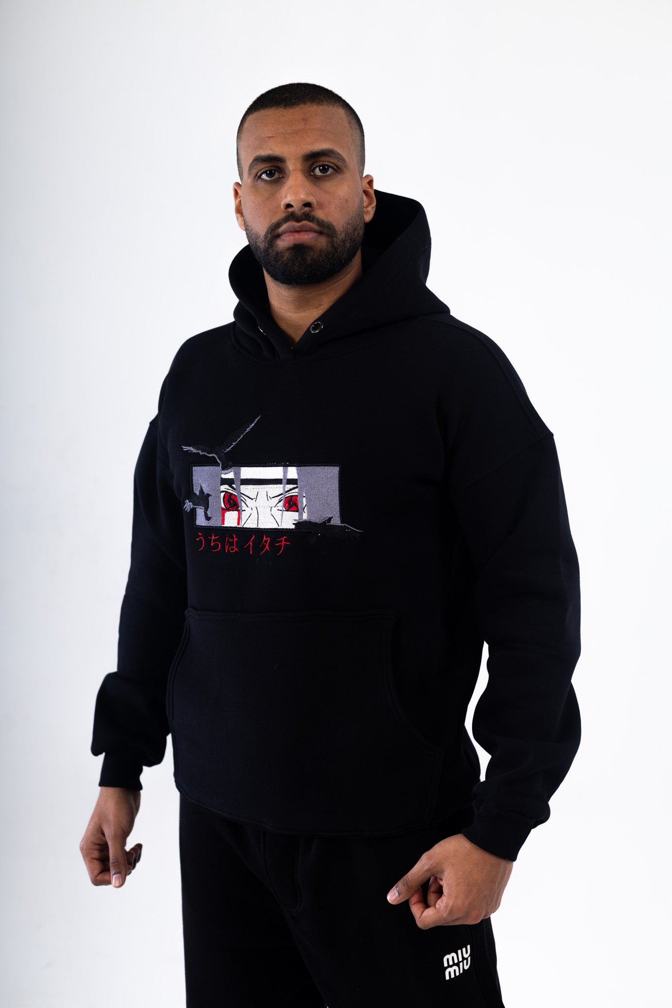 Madara Uchiha Embroidered Hoodie