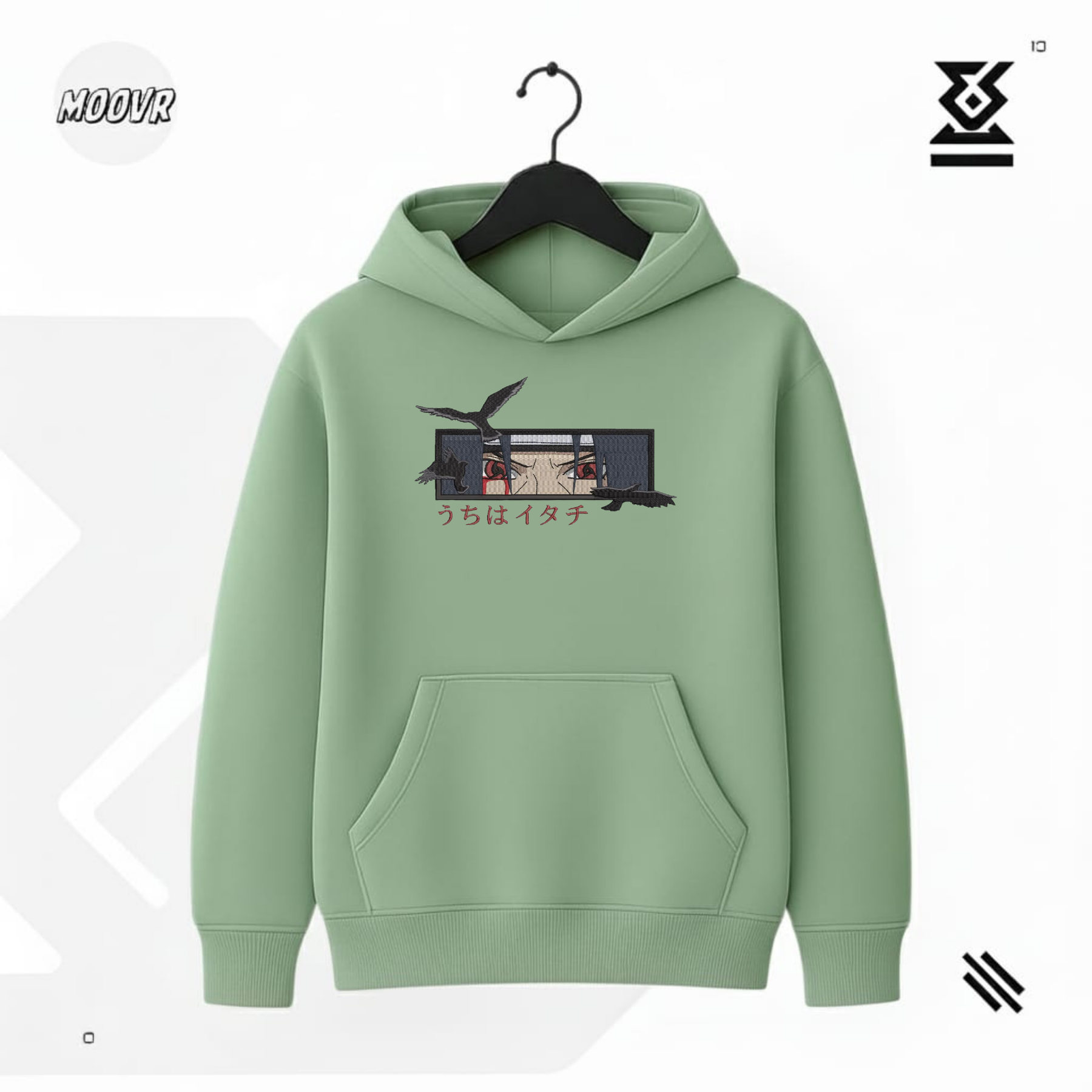 Madara Uchiha Embroidered Hoodie