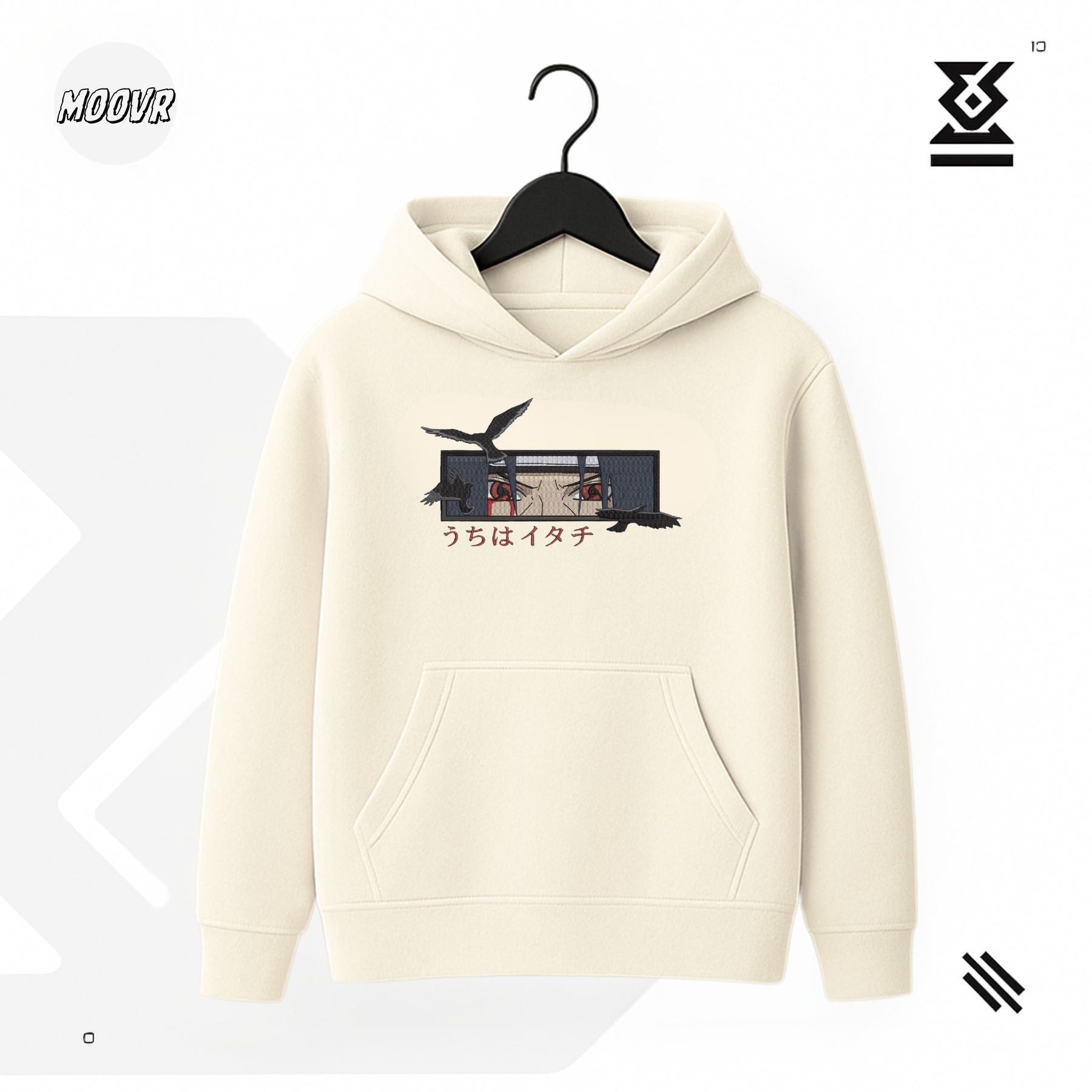 Madara Uchiha Embroidered Hoodie